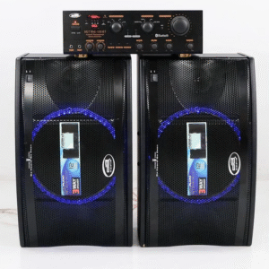 DB Audio 3 way loud speaker with amplifier | 1200 x 2 watts | 12" woofer | Bluetooth